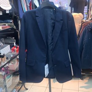 Lacoste women blazer jacket navy blue size 38/6